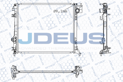 Радиатор, охлаждение двигателя JDEUS M-023118A для RENAULT KADJAR