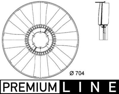 Koelventilatorwiel - CFW15000P - MAHLE