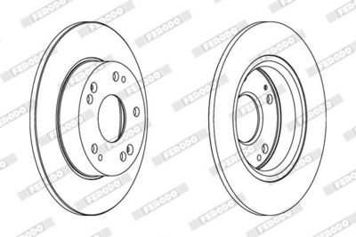 BREMSSCHEIBE FERODO DDF1558C 1