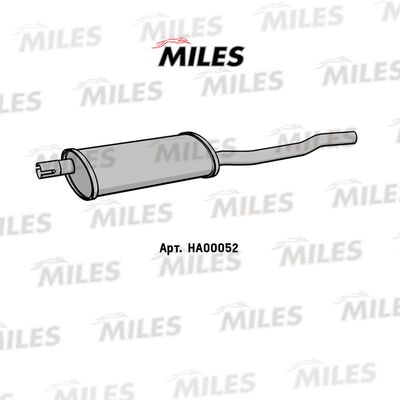 Глушитель выхлопных газов конечный MILES HA00052