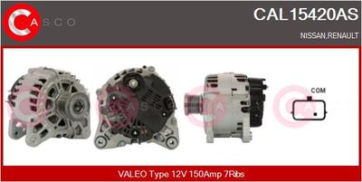 CASCO CAL15420AS Генератор  для RENAULT MEGANE (Рено Мегане)