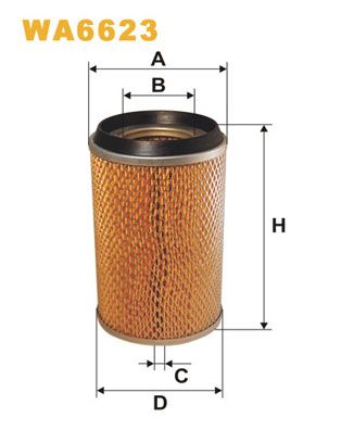 Воздушный фильтр WIX FILTERS WA6623 для DAF 400