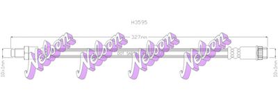 Тормозной шланг KAWE H3595 для ALPINE A610
