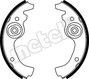 Комплект тормозных колодок METELLI 53-0055 для AUTOBIANCHI BIANCHINA