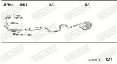 SISTEM DE ESAPAMENT WALKER SAK029918