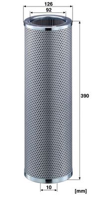 Hydraulisch filter (patroon) past: ATLAS 1302C, 1304, 1404, 1504, 1604, AR 52 E, AR 55, AR 62 C, AR 72 C, AR 72 E VOLVO L150