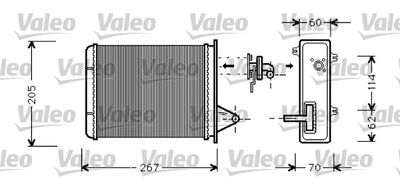 VALEO 812283 Радиатор печки  для FIAT STRADA (Фиат Страда)