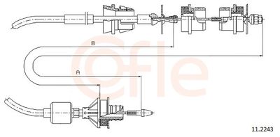 Cable Pull, clutch control 11.2243