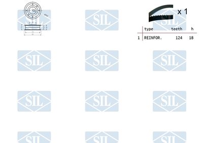 SET CUREA DE DISTRIBUTIE Saleri SIL TK1241 1