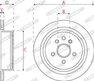 DISC FRANA FERODO DDF1878C 2