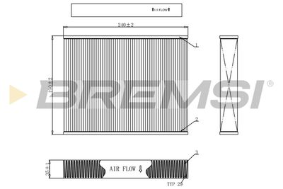 BREMSI FC0092C Фільтр салону 