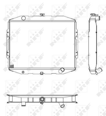 Radiator, engine cooling 504125