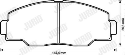 BREMSBELAGSATZ SCHEIBENBREMSE JURID 572366J 1
