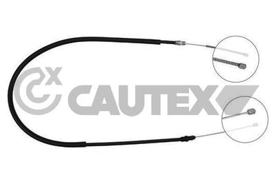 Тросик, cтояночный тормоз CAUTEX 028420 для RENAULT RAPID