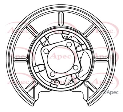 Splash Panel, brake disc APEC ASG1166