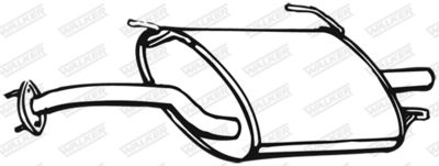 WALKER 16572 Глушитель выхлопных газов  для NISSAN SUNNY III Hatchback (N14) 2.0 D