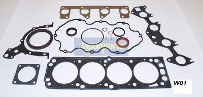 пълен комплект гарнитури, двигател JAPANPARTS KM-W01
