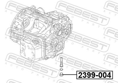 Резьбовая пробка, масляный поддон 2399-004