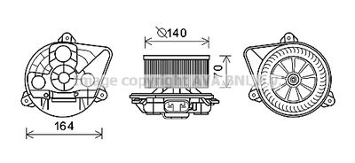 Вентилятор салона AVA QUALITY COOLING OL8623 для NISSAN PRIMASTAR