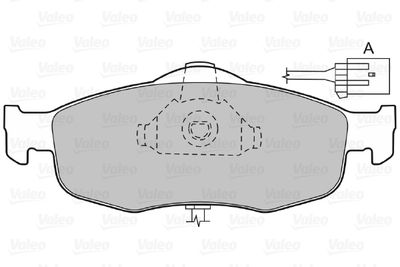 Brake Pad Set, disc brake 598034