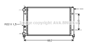 Радиатор, охлаждение двигателя AVA QUALITY COOLING STA2008 для SEAT RONDA