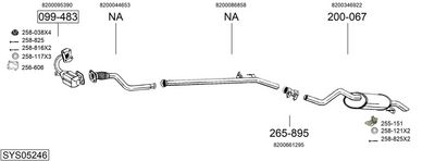 SISTEM DE ESAPAMENT BOSAL SYS05246