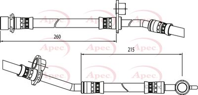 Brake Hose APEC HOS4078