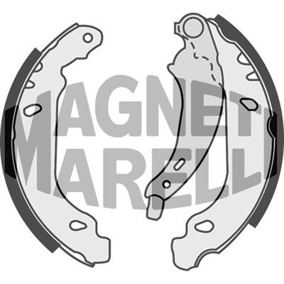 MAGNETI MARELLI 360219192189 Ремкомплект барабанных колодок  для PEUGEOT 206 (Пежо 206)