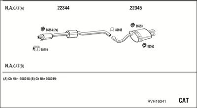 SISTEM DE ESAPAMENT WALKER RVH16341