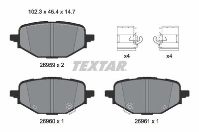 Remblokken set Achter past: MAZDA CX-50