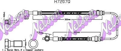 спирачен маркуч KAWE H7207Q