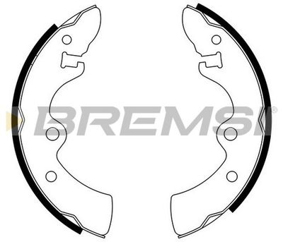 Комплект тормозных колодок BREMSI GF0846 для YULON YULON