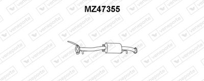 VENEPORTE MZ47355 Глушитель выхлопных газов  для MAZDA 323 F IV (BG) 1.8 4WD
