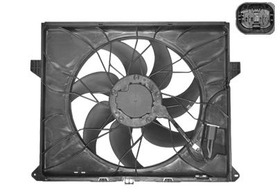 Вентилятор, охлаждение двигателя VAN WEZEL 3087747 для MERCEDES-BENZ R-CLASS