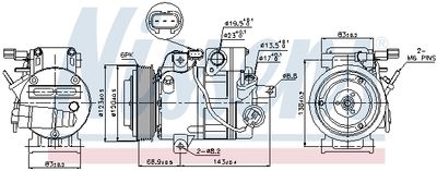 COMPRESOR CLIMATIZARE NISSENS 89304 4