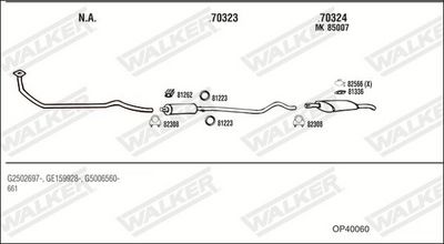 Изпускателна система WALKER OP40060