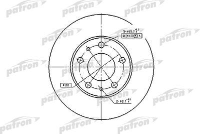Тормозной диск PATRON PBD2728 для FIAT DUCATO