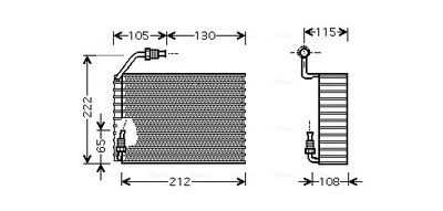 EVAPORATOR AER CONDITIONAT AVA QUALITY COOLING PEV119