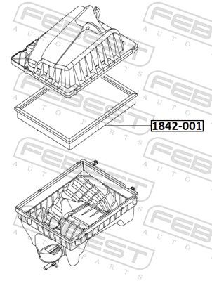 FILTRU AER FEBEST 1842001 1
