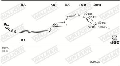 Изпускателна система WALKER VO60205