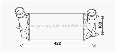 Интеркулер AVA QUALITY COOLING FD4648 для FORD ECOSPORT