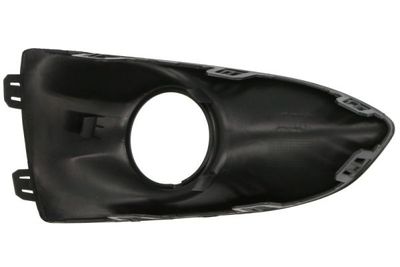 Voorbumper afdekking Voor Rechts (met mistlampgaten, zwart) past: PEUGEOT 301 11.16-