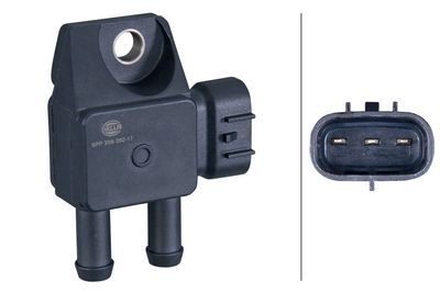 HELLA Sensor, exhaust pressure 6PP 358 392-171