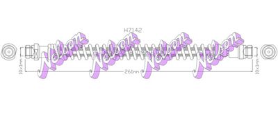 Тормозной шланг KAWE H7142 для KIA PICANTO