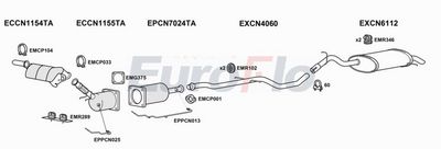 Układ wydechowy EUROFLO CNC520D2001B