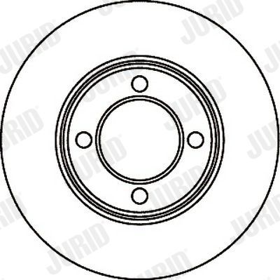 JURID 561026J Тормозные диски  для FORD ESCORT I Turnier (ADH) 1100