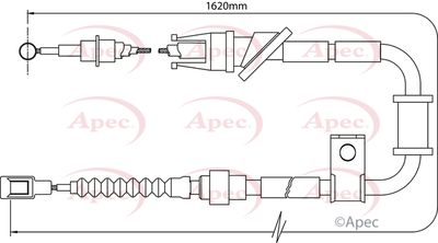 Cable Pull, parking brake APEC CAB1509