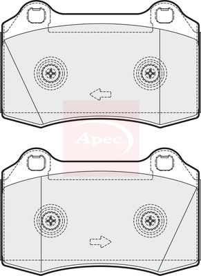 APEC Brake Pad Set, disc brake PAD1661