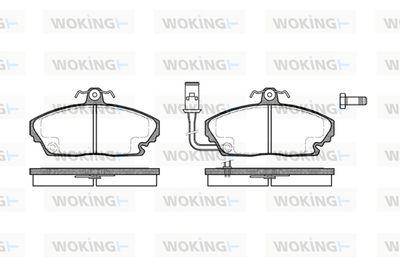 Комплект тормозных колодок, дисковый тормоз WOKING P3503.01 для ACURA LEGEND