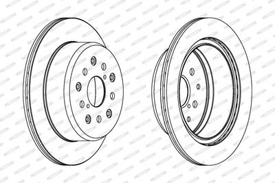 BREMSSCHEIBE FERODO DDF1375 1